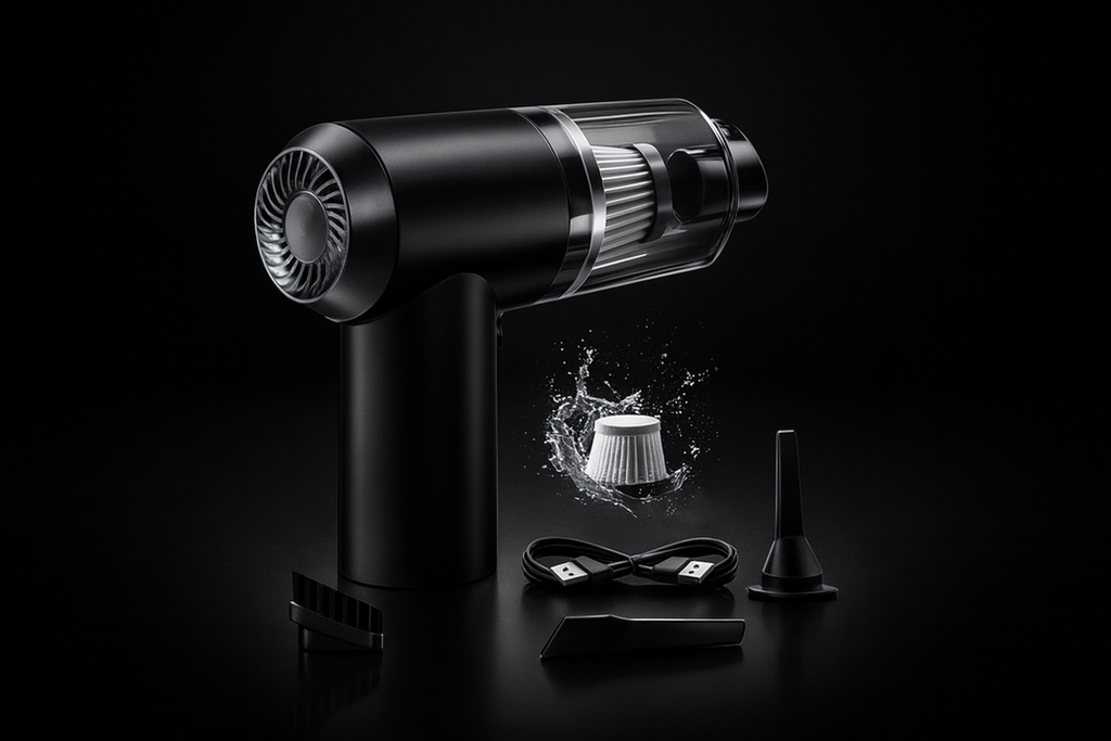 Clenvo TurboVac – Portable Car Vacuum Cleaner